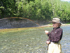 Emily Baxter with Salmon on Tiny Rod